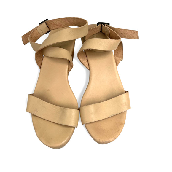 Anthropologie Nisolo Sarita Wooden Wedge Sandal Women Sz 7.5 Mexico Boho Comfort - Picture 2 of 7